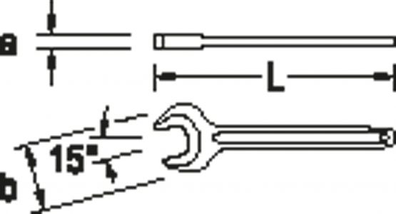 Gedore 894 100 Single Open-End Spanner 100 mm - Image 2