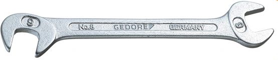 Gedore 8-10 Double Ended Midget Spanner Small 10,0mm, Silver