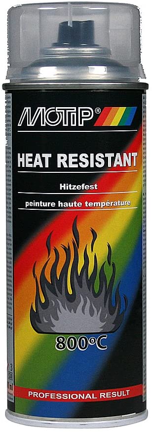 Motip 514033 Motip Heat Resistant Spray Paint - Clear Varnish - 400 ml, 400 ml (Pack of 1)