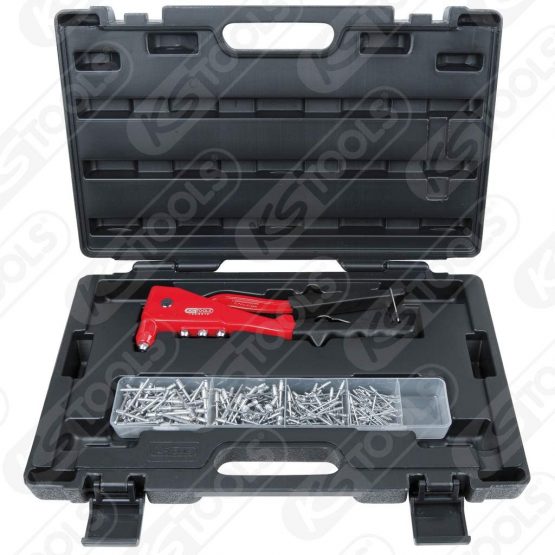 KS Tools 150.9520 Hand rivetting toolset+200 rivets,205 pcs