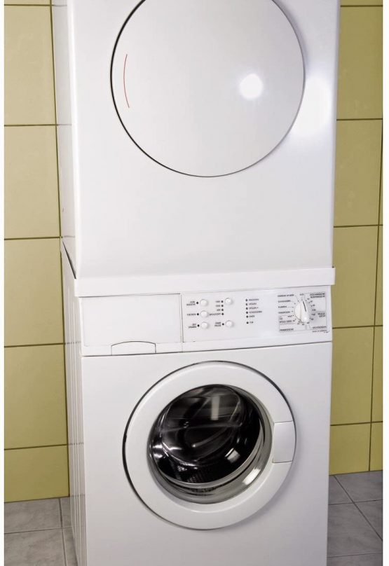 Xavax Stacking Kit for Washing Machine/Dryer | White, 1 - Image 4
