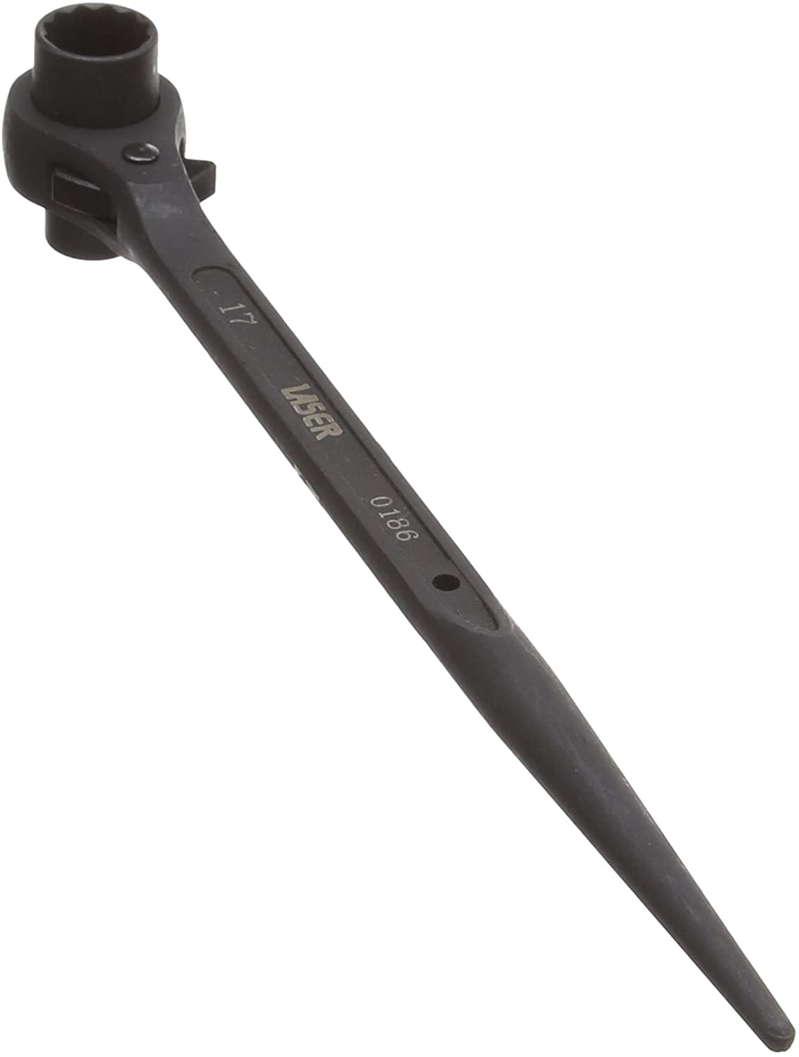 Laser 0186 Ratchet Podger Spanner 13mm x 17mm, Black,chrome