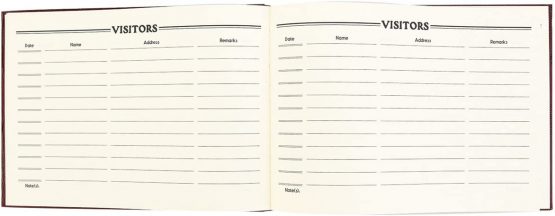 Arpan Deluxe Visitor Book for Business/Hotels/Guest Houses/Reception (Burgundy) - Image 3