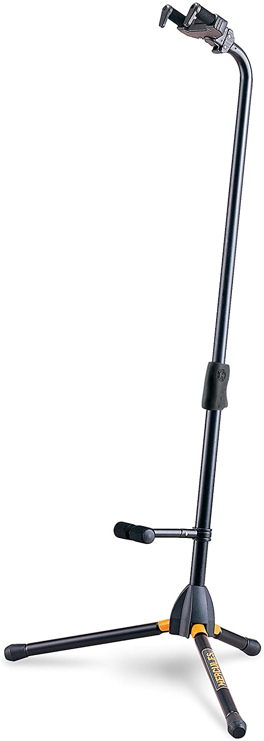 Hercules GS412B Guitar Stand with Auto Grip System Yoke, Black