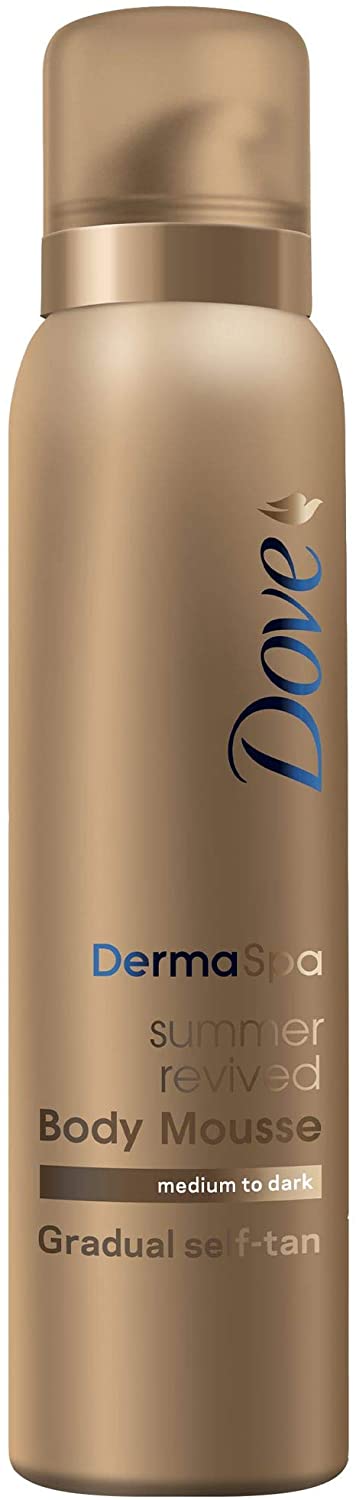 Dove Summer Revived Medium to Dark Gradual Tan Mousse fast-absorbing self tanning for a natural-looking