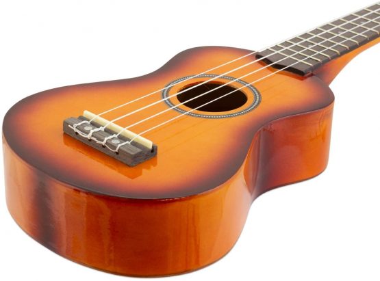 TIGER UKE7-SB | Soprano Ukulele for Beginners | includes Gig Bag, Felt Pick, Spare Set of Strings | Currently Equipped with Aquila Strings | Sunburst - Image 2