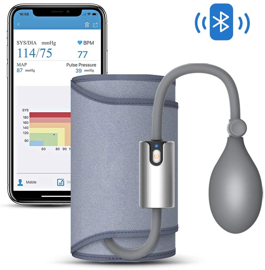 Blood Pressure Monitor That Syncs With Apple Health ViATOM Blood Pressure Machines Upper Arm for Home Use Professional