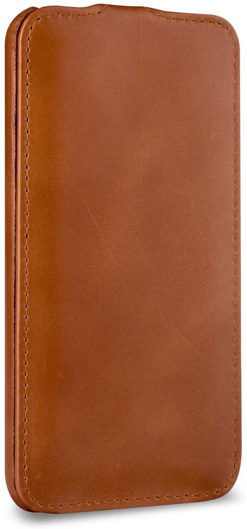StilGut Case Compatible with Google Pixel XL, Smart Sleep/Wake Function Leather Ultra Slim Case, Cognac Brown - Image 2