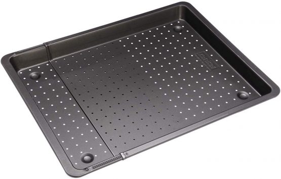 Zenker Expandable Perforated pan, Metal, Black, nc