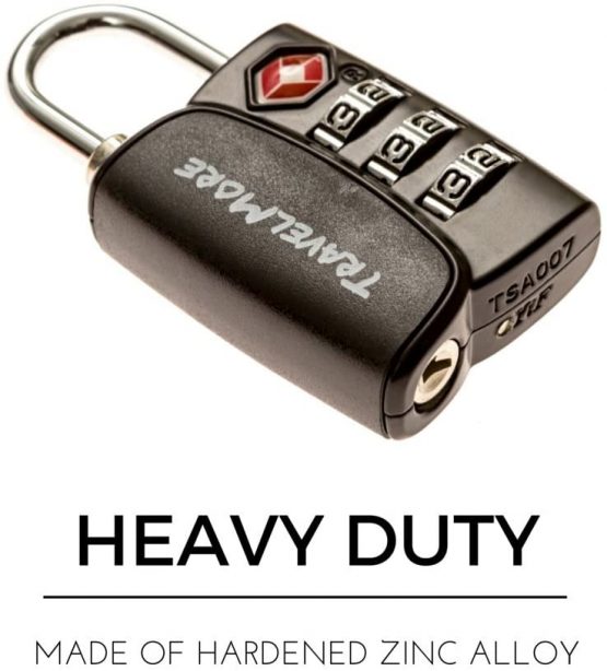 4 Pack Open Alert Indicator TSA Approved 3 Digit Luggage Locks for Travel, Suitcase & Baggage (Orange) - Image 3