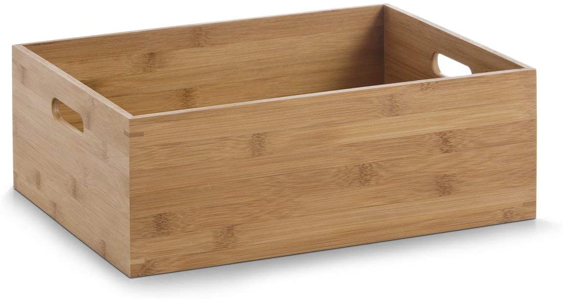 Zeller Storage Box Bamboo 40x30x14cm, Multi-Colour