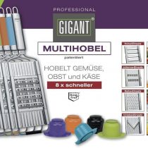 Gigant Multi Slicer Mandolin with 4 Inserts Edelstahl