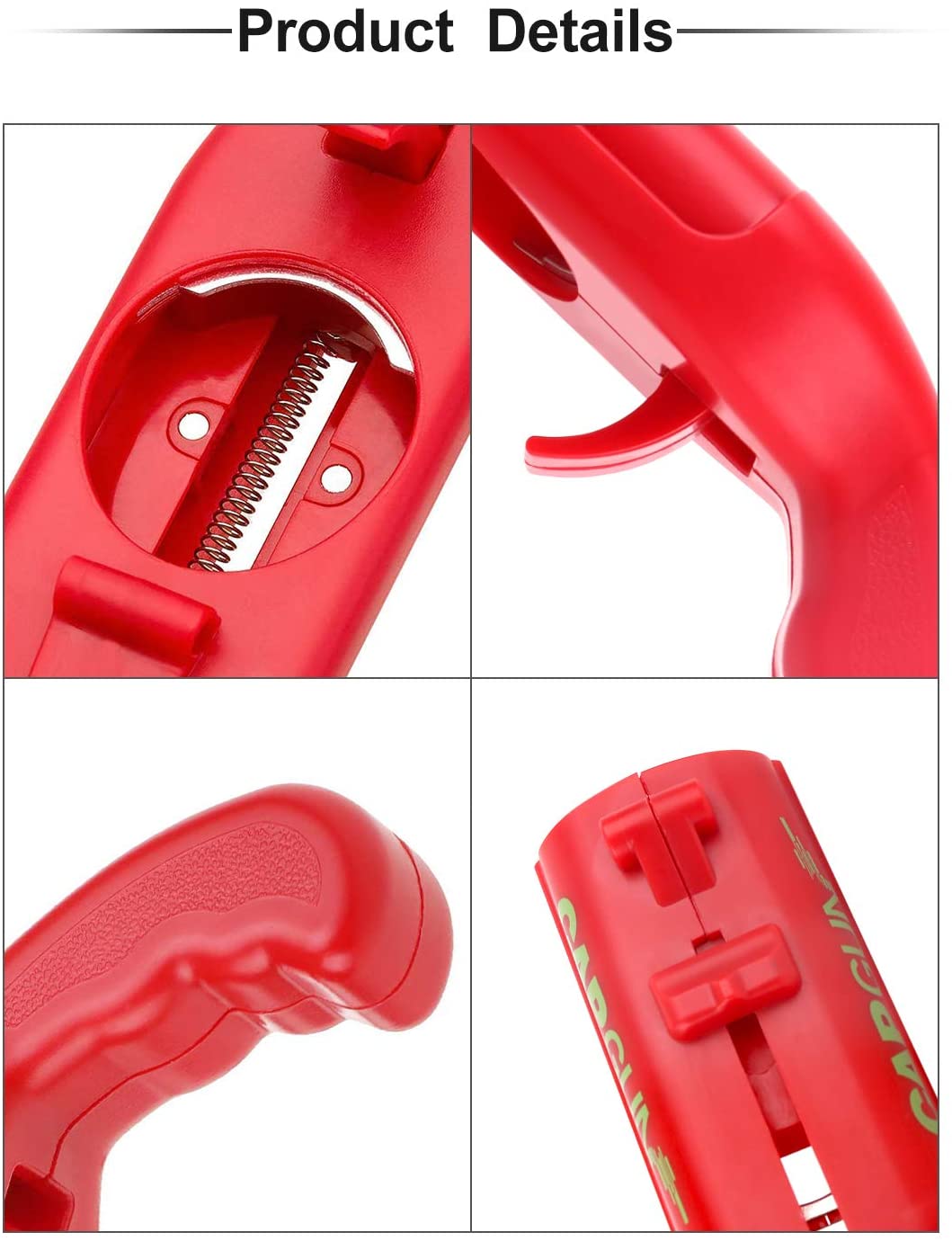Beer Bottle Opener Cap Gun, Novelty Capgun for Home Bar & Parties, Beer Cap Gun Opener Tool - Image 3