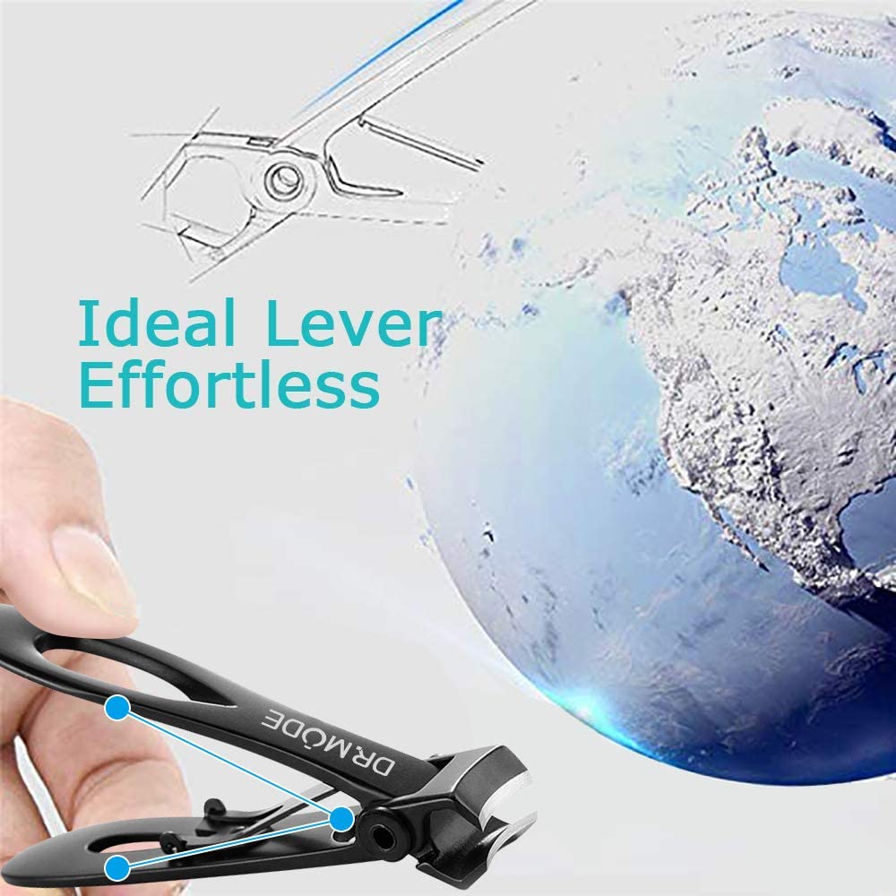 Nail Clippers for Thick Nails, DRMODE Large Toe Nail Clippers for Thick Nail with 16mm Wide Jaw Opening - Image 3