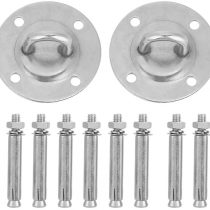 Alomejor Wall Mount Bracket for Suspension Straps Stainless Steel Ceiling Wall Mount Hook Heavy Duty Anchor Diamond Pad