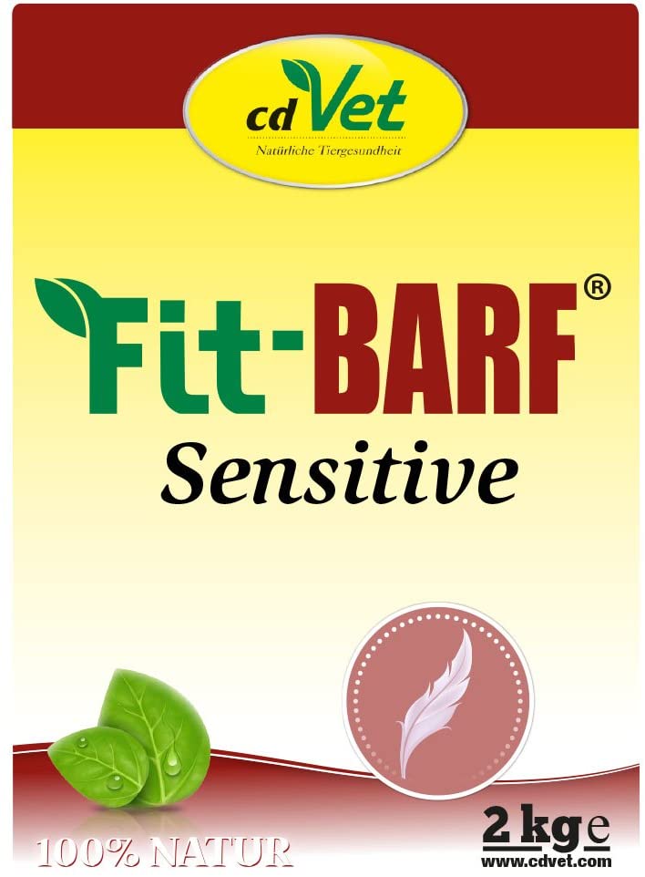 cdVet Naturprodukte Fit-BARF Sensitive 2 kg, Dog & Cat, grain-free, balanced nutrition in raw feeding, pancreas, kidney - Image 2
