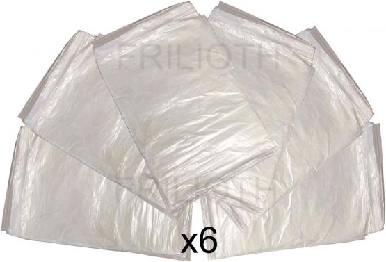 Frilioth® 6 Pack of Large Plastic Dust Sheets. PVC Surface and Furniture Cover for Builders Decorators DIY (Polythene, 3.6m x 2.7m)