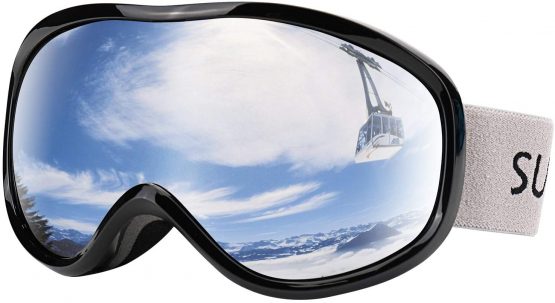Supertrip Ski Goggles Womens Mens,Anti-fog Anti-glare Skiing Snowboard goggles with 100% UV400 Protection,Helmet Compatible
