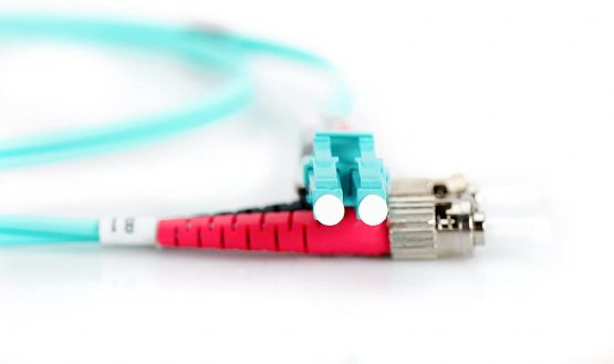 DIGITUS LWL patch cable OM3-2 m LC to ST fiber optic cable - LSZH - Duplex Multimode 50/125µ - 10 GBit/s - Turquoise - Image 2