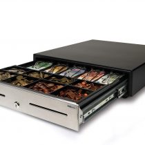Safescan HD-4646S Heavy Duty Cash Drawer with 4 Banknote Tray - Black