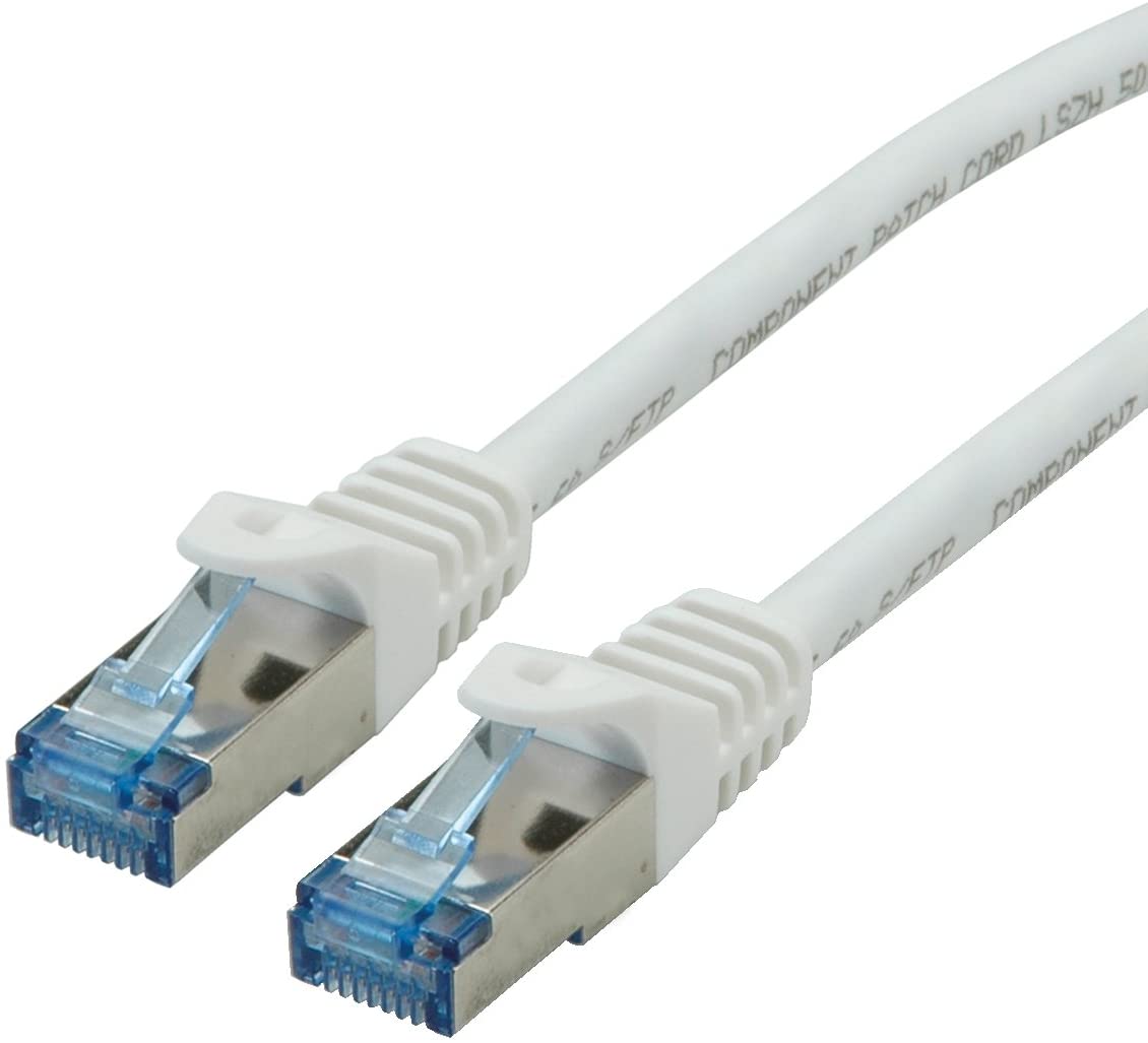 Roline S/FTP Patch cable Cat 6A Component Level LSOH, white, 2 m, (2M) EU