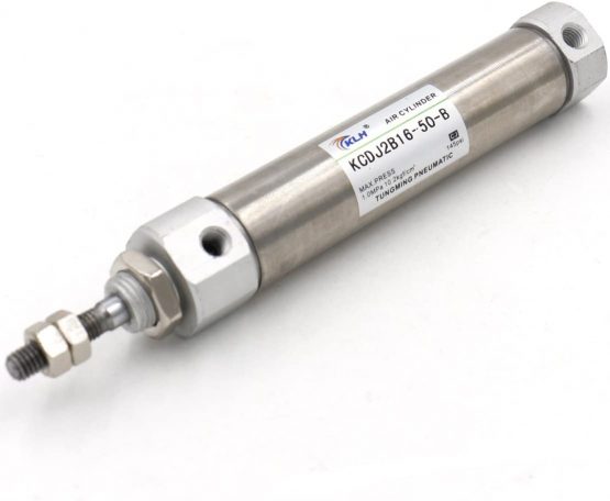 Slim Air Cylinder, Pneumatic Cylinder CDJ2B 16-50, M5 Port, 16 mm Bore, 50 mm Hub