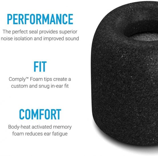 COMPLY Tx-200 Isolation Plus Black Earbud Tips - Small x3 - Image 3