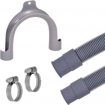 VARIOSAN Universal Drain Hose 11305, 1,50 m, 3/4", incl. u-bend and hose clamps, for Washing Machine and Dishwasher