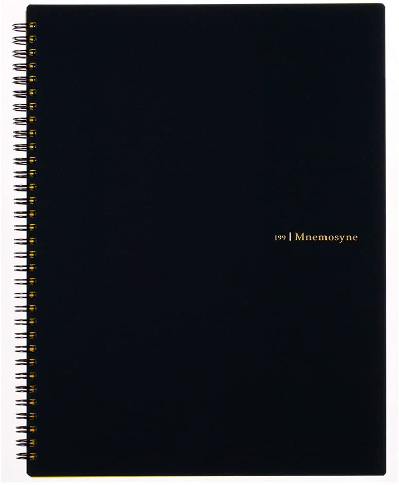 MNEMOSYNE A4 7 mm Notebook - Line, N199A,white, 11.69" x 8.66" (Ruled)