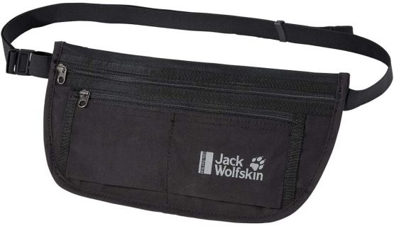 Jack Wolfskin Unisex_Adult Document Belt Rfid Hip Pocket, Black, standard size