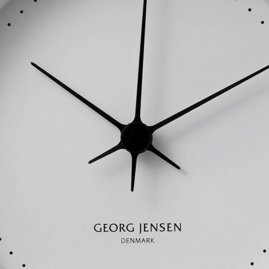 Georg Jensen Wall Clock with White Dial, Stainless Steel and ABS Plastic, 22cm by Henning Koppel - Image 3