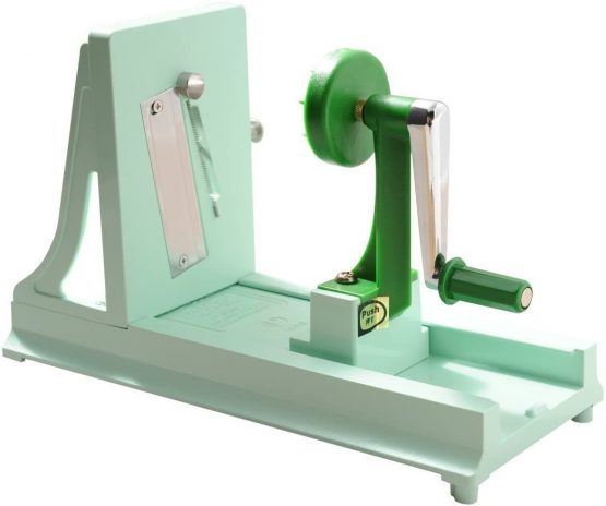 Benriner Professional Japanese Horizontal Turning Slicer with Three Interchangeable Blades, White BN-7W, ABS Plastic