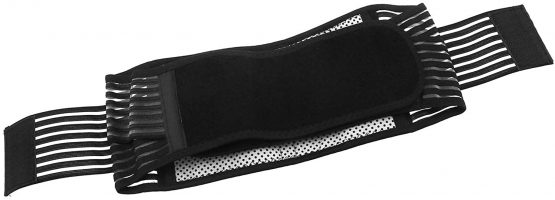 ENET Magnetic Lower Back Tourmaline Waist Support Belt Self Heating Double Pull Backache, 85-106cm L