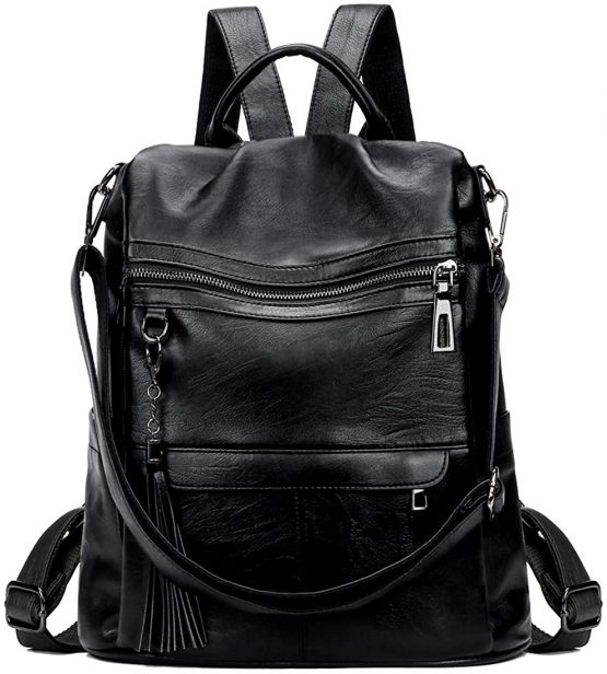 Artwell Backpack Purse For Women Shoulder Bag Fashion Anti-Theft Rucksack Pu Leather Ladies Tote Handbag