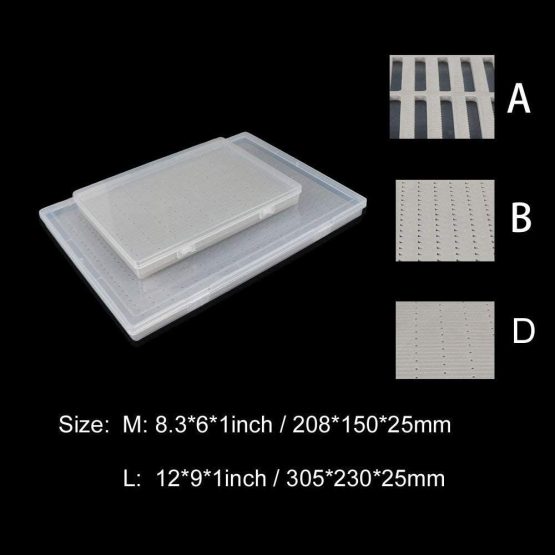 Aventik Fly Fishing Box Slim Fly Boxes Super Large Capacity Clear Lid Plastic Competition Fly Fishing Box