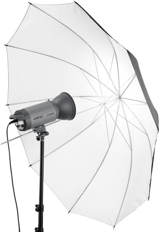Walimex Pro 150cm Reflex Umbrella - Black/White - Image 2