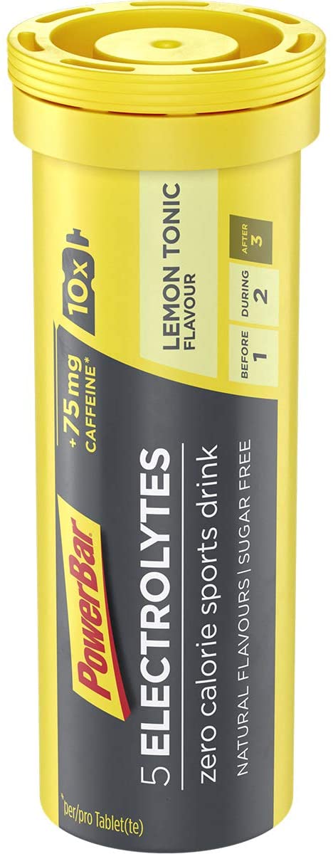 Powerbar, 5 Electrolytes, Lemon Tonic, 12x10Tabs, Effervescent tabs providing the electrolytes, 10 pieces (pack of 12) - Image 2