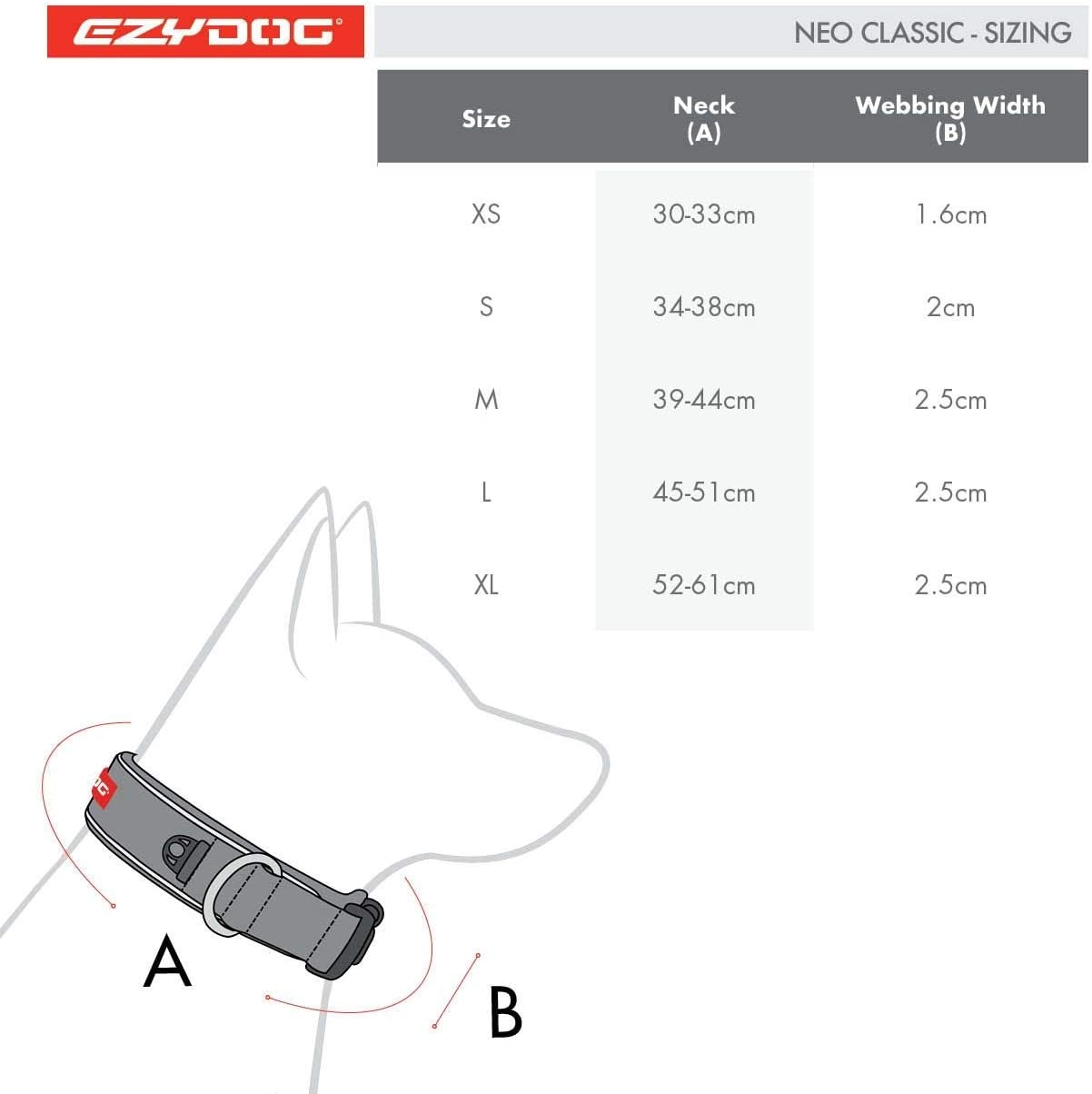 EzyDog Neo - Dog Collar - Small(34-38cm) - blue - Image 2