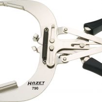 HAZET 790-1A 240 mm Piston Ring Pliers - Bright Nickel-Plated