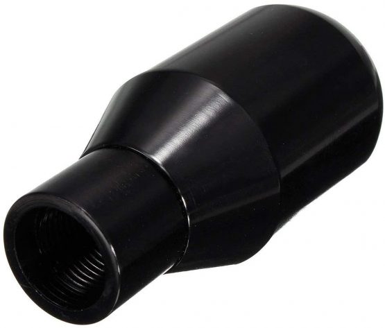 Sailine Shifter Adapter Universal 5 Speed Manual Metal Chrome Gear Shift Knob Lever Stick Pen Handle Head Car Styling Accessories Racing Style (Black) - Image 4