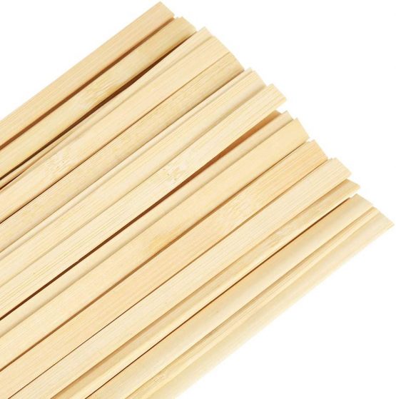 Pllieay 60 Pieces Bamboo Sticks Wooden Craft Sticks Extra Long Sticks for Making Star Lanterns and Other Crafts (40CM Length × 0.9CM Width) - Image 4