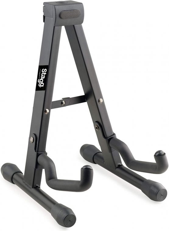 Stagg SUVM-A100BK Foldable A Stand for Ukuleles, Mandolins and Violins - Black