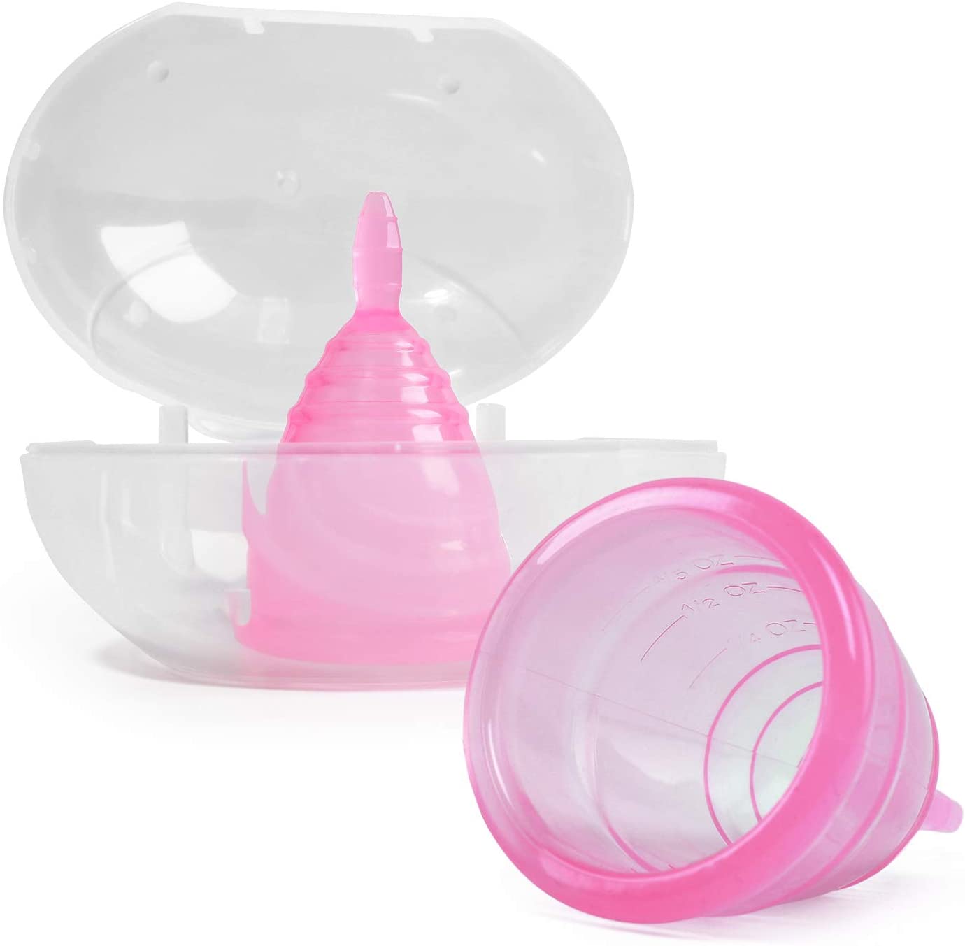 Joybeau 2 Pack Reusable Menstrual Cup,Medical Grade Silicone,Super Soft