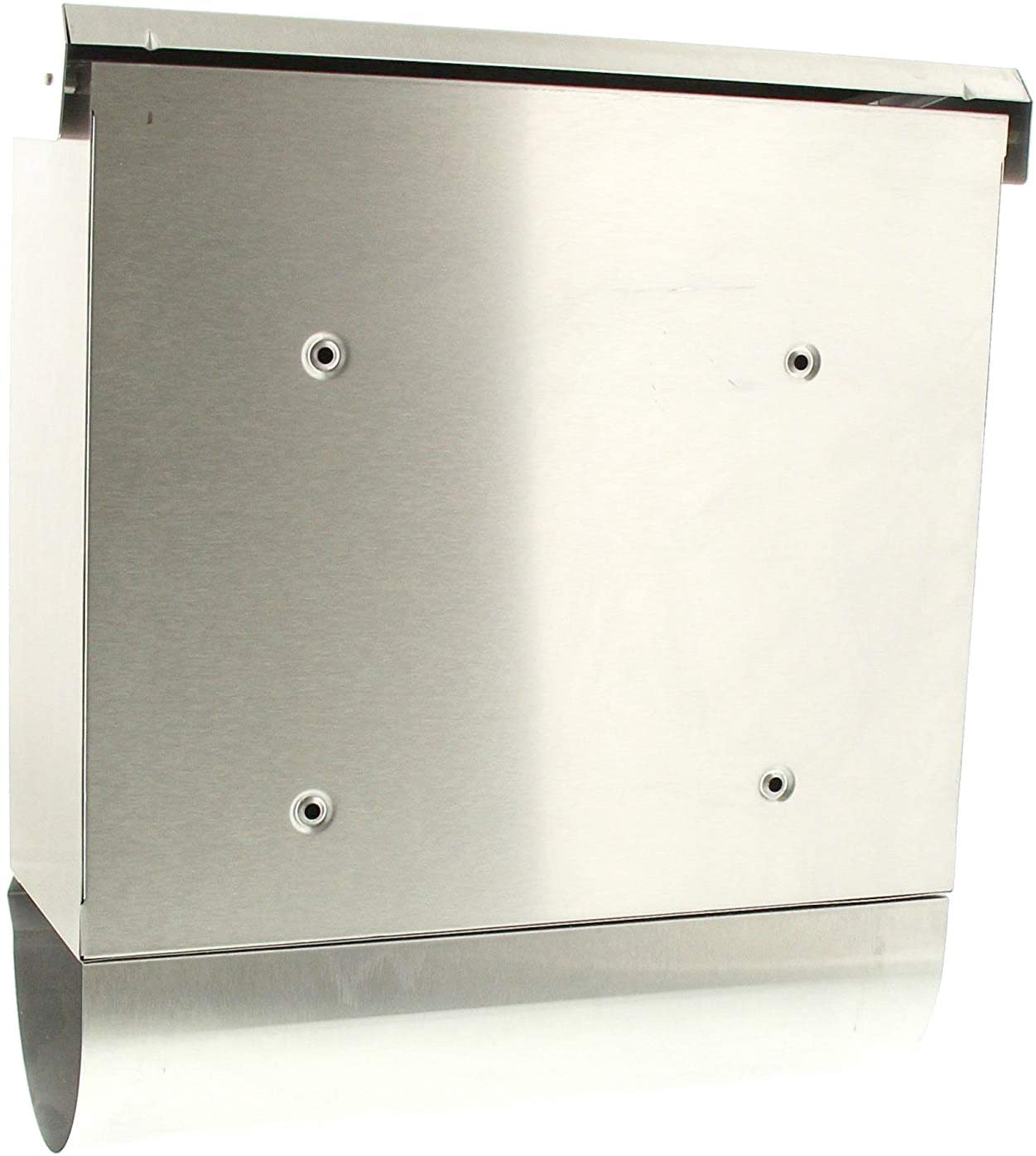 BURG-WÄCHTER Letterbox Set including Integrated Newspaper Compartment, A4 Throw-in Format, Stainless Steel, Comfort-Set 39130 Ni - Image 2