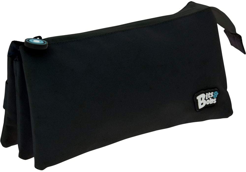 Grafoplás 37545410 Triple School Pencil Case, Black, 23.5 x 12 x 14 cm, Bits & Bobs, 23.5x12x14 cm