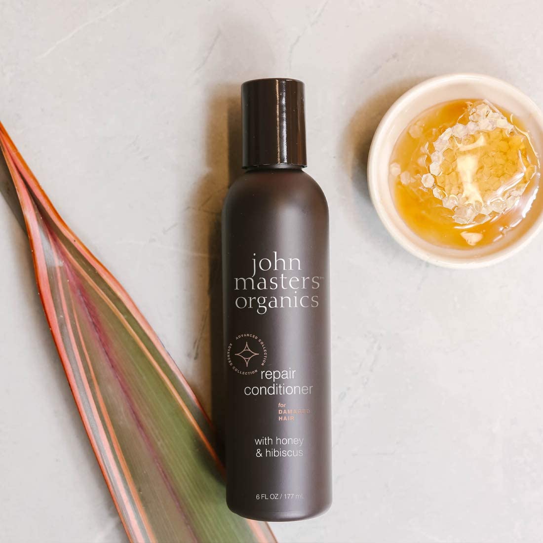 john masters organics Conditioner with Honey & Hibiscus 177 ml, (Pack of 1), Black, 177 ml (Pack of 1) - Image 2