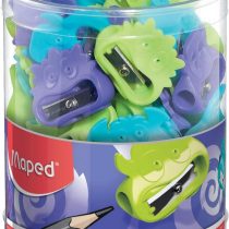 VIVO Fancy Bags Assorted Colours 1 Hole Exhibitor/Display 65 Pieces of Pencil Sharpener MAPED 63511