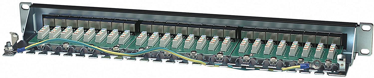 Manhattan Intellinet Cat6 FTP 24-Port 1U Shielded Network Patch Panel, Black, FTP, 24-Port, 1U - Image 4