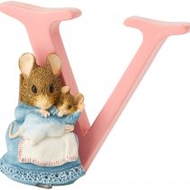 Beatrix Potter A5014 Alphabet Letter V Hunca Munca with Baby Figurine