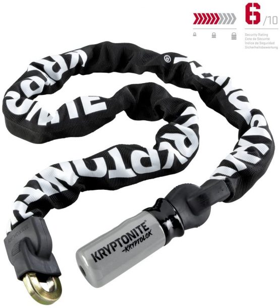 Kryptonite Unisex-Adult's Kryptolok 912 Integrated Chain (9.5Mm X 120Cm) Locks, 9.5 x 120 cm